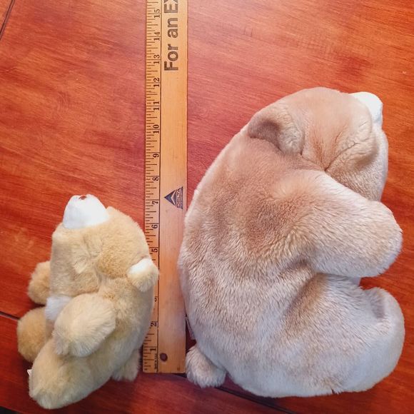 Pair of GUND Snuffles Bears  7" and 12" Plush Charmin look-a-likes - Picture 7 of 13